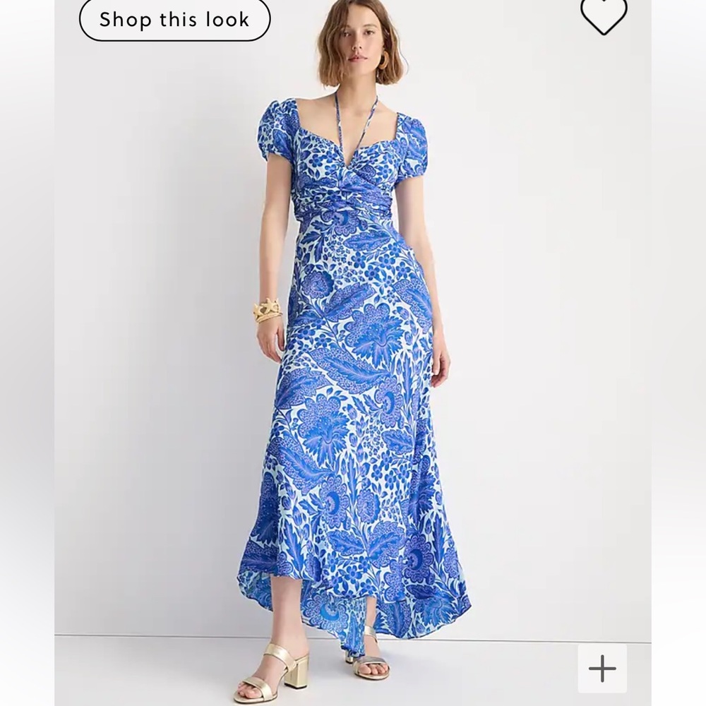 J crew Collection cap sleeve maxi dress 10